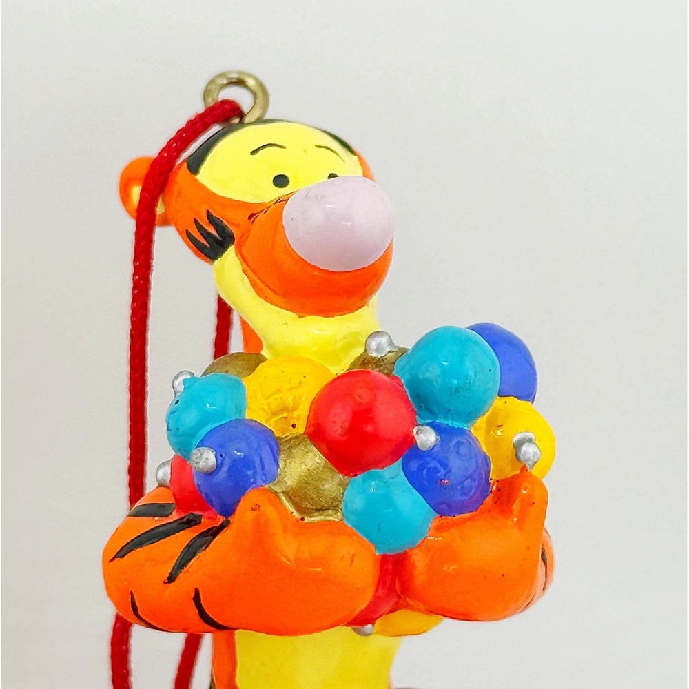 Vintage 1994 Disney Store It's A Small World  Tigger Ornament. 3" Tall
